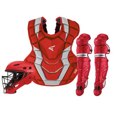 Easton ELITE X Adult Catcher's Box Set Red/Silver