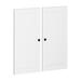 Hokku Designs Bryannah 100% Solid Wood Modular Kitchen Pantry Raised Panel Double Door Kit Wood in White | 32.25 H x 15.5 W x 0.75 D in | Wayfair