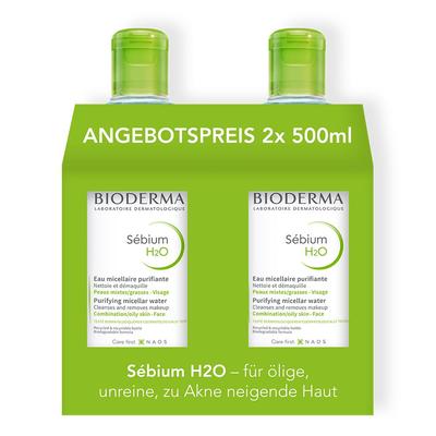 Bioderma Sebium H2O Reinigungslösung Duo 2x500 ml Lösung Image