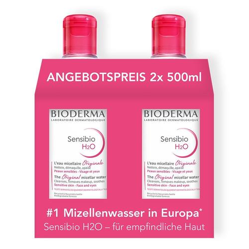 Bioderma Sensibio H2O Reinigungslösung Duo 2x500 ml Lösung