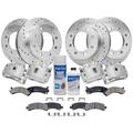 2003-2006 GMC Savana 3500 Front and Rear Brake Pad Rotor and Caliper Set - Detroit Axle