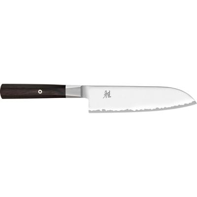 Santokumesser MIYABI "MIYABI 4000FC", braun, Gesamtlänge 32,5cm Klingenlänge 18cm, Spezialklingenstahl, Stahl, Kochmesser, Klingenlänge 18 cm, Griff aus Pakkaholz