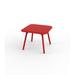 Vondom Pal Plastic Outdoor Side Table Plastic in Red/Brown | Wayfair 51028-Red