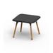 Vondom Pal Outdoor Side Table Wood/Plastic in Black | Wayfair 51026F-Black