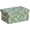 Zeller Present - Aufbewahrungsbox Baumwolle/Polyester 28x19x13cm grün