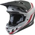 FLY Racing Formula CC Driver Motocross Helm, weiss-rot-silber, Größe XS