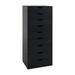 Inbox Zero 18.9" Wide, 9 Drawer Chest, Storage Dresser Cabinet, Large Craft Storage Organizer in Black | 45.7 H x 18.9 W x 13.8 D in | Wayfair