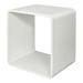 Latitude Run® Geometric Bookcase in White | 17.75 H x 17.75 W x 14 D in | Wayfair 0D18C6597B9B43B889C8D6B1720ABF4D