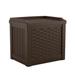 Outdoor 22 Gallon Resin and Wicker Deck Box