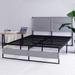Metal Bed Frame 14 Inch Queen Size with Headboard and Footboard, Mattress Platform with 12 Inch Storage Space