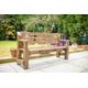 Garden Bench, Handmade Rustic Garden Solid Wood Outdoor Furniture, Memorial Bench - Engraving Available