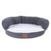 Ortho Sleeper Bolster Dog Bed in Charcoal, 35" L X 33.5" W X 11" H, Small, Gray