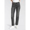 Gerade Jeans LEVI'S "314 Shaping Straight", Damen, Gr. 32, Länge 30, blau (river rock), Denim/Jeans, Obermaterial: 70% Baumwolle, 20% Polyester, 8% Viskose, 2% Elasthan, casual, gerade lang, Jeans, mit Stretch, Topseller