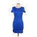 vo jeans Casual Dress - Sheath: Blue Dresses - Women's Size Large