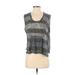 Splendid Sleeveless Top Gray Scoop Neck Tops - Women's Size Small