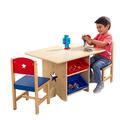 KidKraft Star Wooden Table and 2 Chairs with Storage Bins, Kids Table and Chair Sets, Toy Storage, Kids Children's Playroom/Bedroom Furniture, 26912