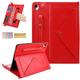 Dteck iPad 10.2 Case iPad 9th/8th/7th Generation Case with Pencil Holder,Premium PU Leather Business Folio Stand Smart Cover with Shoulder/Hand Strap Card Slots Wallet Case [Auto Wake/Sleep],Red