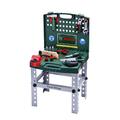 Theo Klein 8686 Bosch Transportable Tool Shop I Workbench can Be Folded into a Case I Incl Tools and Workshop Accessories I Toys for Children Aged 3 and over