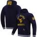 Men's Pro Standard Navy West Virginia Mountaineers Classic Stacked Logo Pullover Hoodie