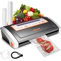 Machine sous Vide pour Aliments Secs et Humides Scellement 30 cm x 2,5 mm 80 kPa Appareil de Mise