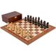 The Down Head Black Championship Chess Set