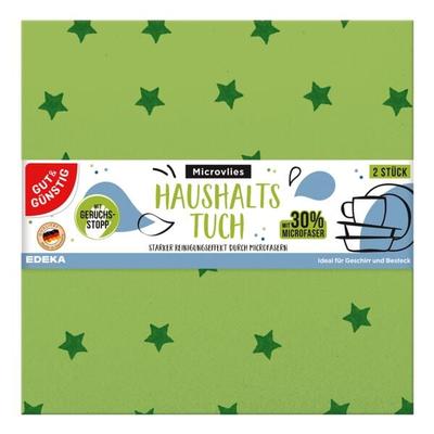 Gut und Günstig 2er-Pack Haushaltstuch Microvlies mit Geruchsstopp Image