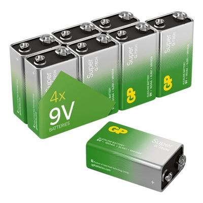 8er-Pack 9 V Batterie-Block »Super Alkaline«, GP Batteries, 2.55x4.85 cm