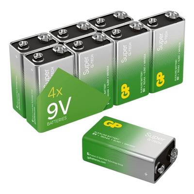 GP Batteries 8er-Pack 9 V Batterie-Block »Super Alkaline«, 2.55x4.85 cm