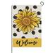 Bee Sunflower Garden Flag - Non-Fading - Polyester Linen Printing - Garden Flag - Patio Supply - Bee Sunflower Printed