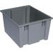 Quantum Storage Systems Stack and Nest Tote Heavy Duty Polypropylene Container 19.5 W x 15.5 D x 13 H 1.70 Cap (cu