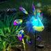 Ovzne Wind Spinners for Yard and Garden - Solar Peacock Wind Spinner Metal Kinetic Garden Stake Lights Wind Spinners Outdoor Decorative Sculpture Waterproof Lights Lawn Courtyard Garden DÃ©cor as sho