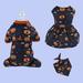 Dog Clothes Halloween Pumpkin Style Costumes Skirt For Small Medium Large Dogs