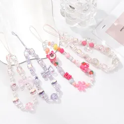 JOStrap de téléphone en cristal acrylique pour femmes et filles bracelet de lanière de téléphone