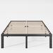Latitude Run® Versailles 18 Inch Metal Platform Bed Frame w/ Wood Slat Support, Heavy Duty Mattress Foundation, Noise Free Metal in Black | Wayfair