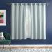 Lark Manor™ Fortuna Brockham Solid Tulle Overlay Room Darkening Grommet Curtain Panels Polyester in Green/Blue | 63 H x 52 W in | Wayfair