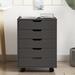 Latitude Run® 19.5 Wide 5 -Drawer File Cabinet Wood in Gray | 26.5 H x 19.5 W x 16.5 D in | Wayfair C1FBED96E6DD4F2E889C0226471B187F