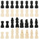 Mini chess 2 Sets Wood Chess Set Mini Chess Set International Chess Pieces Small Chess Pieces for Chess Board