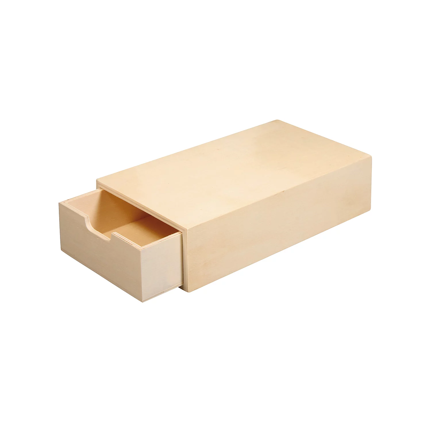 Schatulle aus Holz, mit ausziehbarem Innenfach