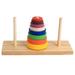 Stacking tower 1 Set Wooden Puzzle Colorful Ring Stacking Tower Developmental Educational Toys for Kids Children