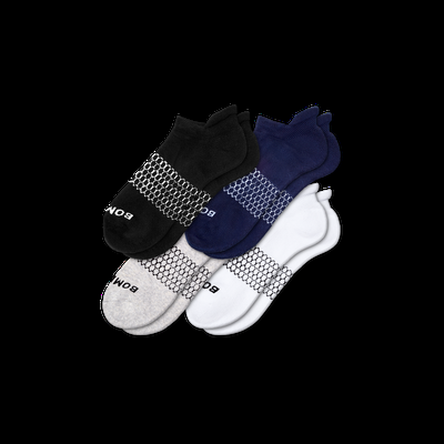 Women's Solids Ankle Sock 4-Pack - Mixed - Large - Bombas