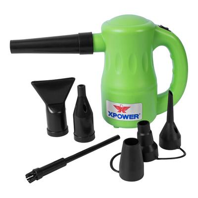 XPOWER Airrow Pro B-53 Green Multipurpose Pet Hair Dryer, Duster, Air Pump, and Blower - 90 CFM, 120V