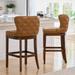 Bennett Swivel Stools - Counter Height (25"Seat), Gray Wash, Gray Wash/Marbled Navy/Counter Height - Grandin Road