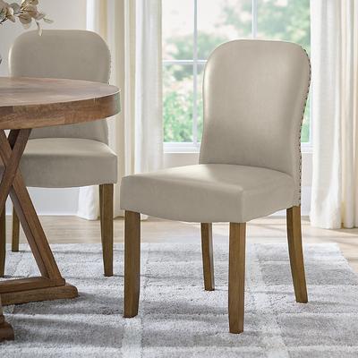 Monroe Dining Chair, Set Of Two - Marbled Dove Gray - Grandin Road