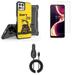 Accessories for Celero 5G+ (Plus) - Belt Holster Kickstand Rugged Case (Don t Tread on Me) Screen Protectors 15W Fast Charging Type-C (USB-C) Power Adapter Car Charger (5.7 Foot)