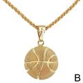 Basketball Pendant Necklace Hollow Ball Lovers Memorial Necklace Gift T0U7