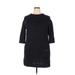 Milly Casual Dress - Sweater Dress: Black Dresses - Women's Size 5X