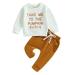 Ma&Baby Baby Boys Girls Halloween Costume Outfit Set Long Sleeve Sweatshirt and Pants Clothes Set