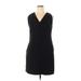 Banana Republic Casual Dress - Sheath V Neck Sleeveless: Black Print Dresses - Women's Size 12