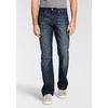 Bootcut-Jeans LEVI'S "527 SLIM BOOT CUT", Herren, Gr. 30, Länge 32, blau (comin round the moun), Denim/Jeans, Obermaterial: 99% Baumwolle, 1% Elasthan, casual, slim fit, Jeans, in cleaner Waschung