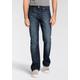 Bootcut-Jeans LEVI'S "527 SLIM BOOT CUT" Gr. 30, Länge 34, blau (comin round the moun) Herren Jeans Bootcut